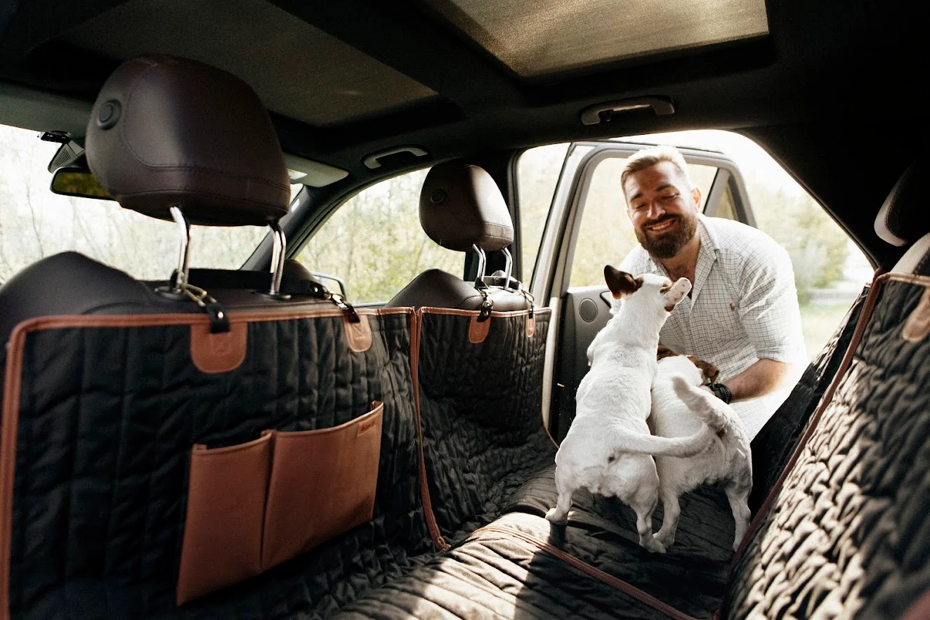 Staffordshire Bull Terriers back seat cover for Nissan Pathfinder